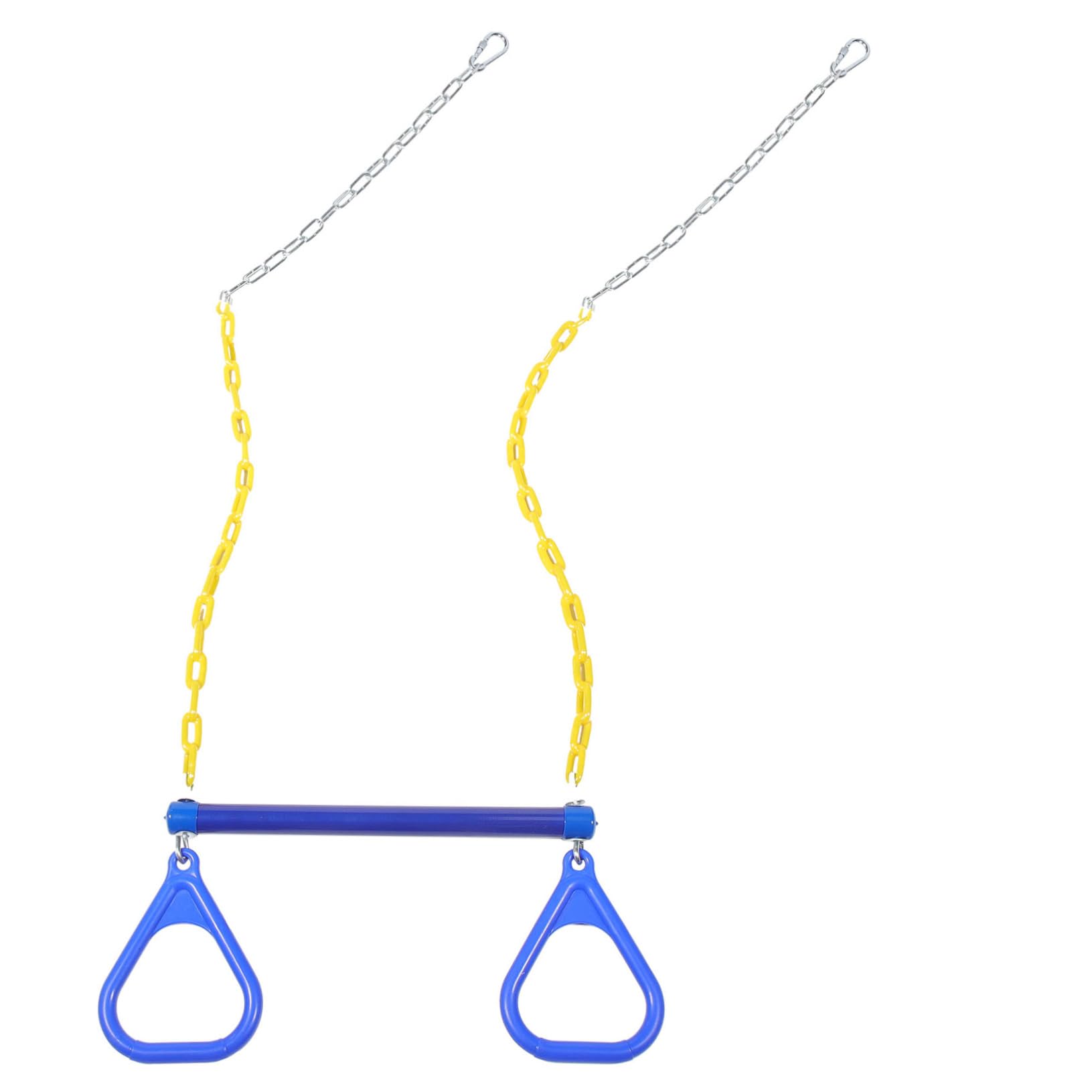 Happyyami 1Pc Creative Fitness Hanging Rings Multi Purpose Gymnastic Swinging Rings for Exercise Smooth Grip Portable Design for Indoor Workouts Orange