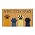 Avera Products Wipe Your Paws Natural Coir Doormat Anti-Slip Rubber Back | 17" x 29" Perfect for Outdoors | Low Maintenance Animal Welcome Mat | Colorful and Fun Pet Approved