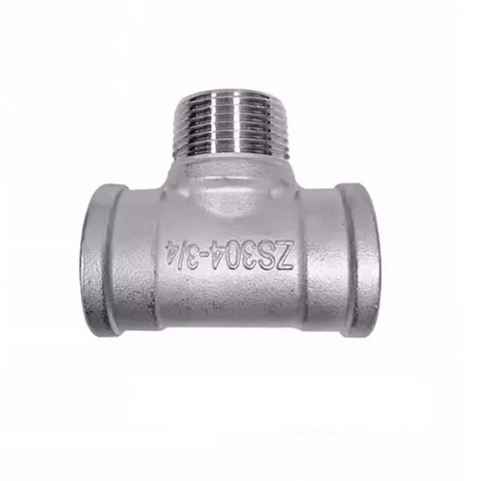1/8" 1/4" 3/8" 1/2" 3/4" 1" BSPP Equal Female Thread 304 Stainless Steel Tee Type Three Way Pipe Fitting Connector (BSP1I2)