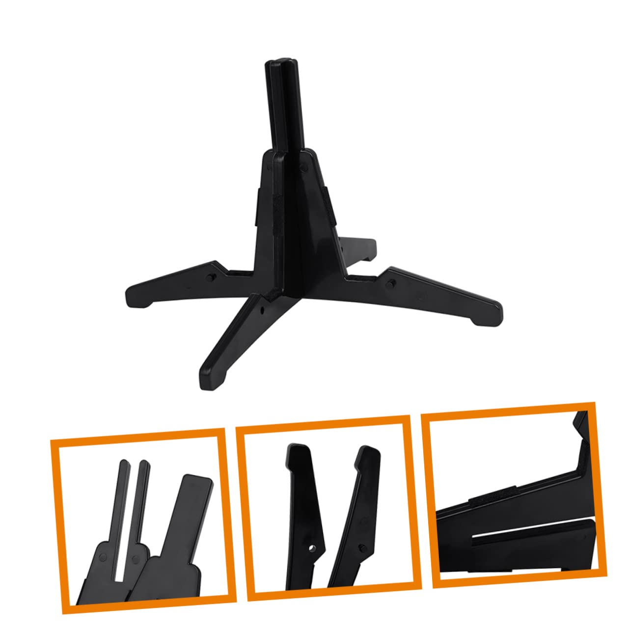ifundom Portable Clarinet Stand 4 Legs Detachable Design for Bass Clarinet Flute Oboe Display