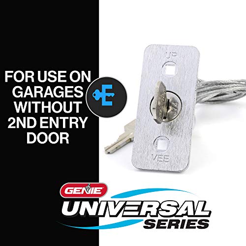 Image of Genie Universal Garage Door Emergency Release Kit, Model GER-R | Keyed Outdoor Emergency Release, for Garages Without Service Doors, Universal, Unlock the Garage Door During Power Outages