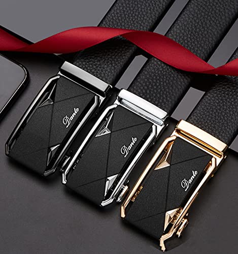 Mens Casual Ratchet Belt with Automatic Buckle Stylish Adjustable Slide Genuine Leather Belts for Men Dress Pants2