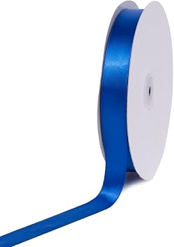 Creative Ideas PSF0708-350 Solid Satin Ribbon, 7/8"/100 yd, Royal Blue