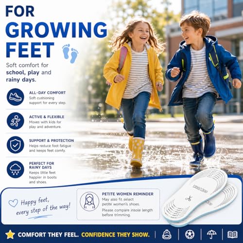 Plantillas para niños, pack 3 pares 5mm EVA transpirable miniatura 7