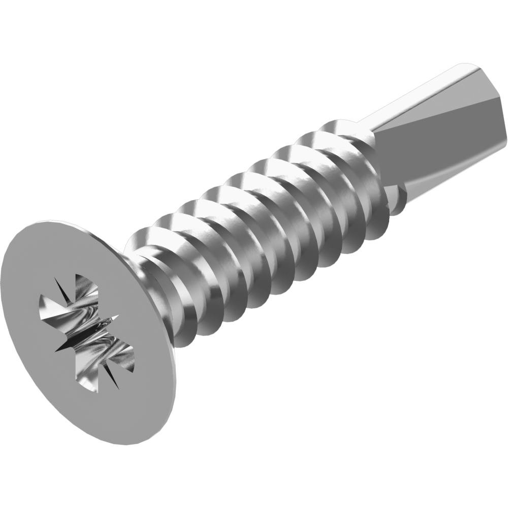 500 Pezzi Viti Autoperforanti Testa Svasata DIN 7504 P &ndash; Acciaio Inox A2 A CROCE Z 3,9 X 50