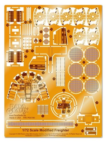 BIBNYParagrafix - 1/72 Scale Millennium Falcon PhotoEtch Set - PGX180