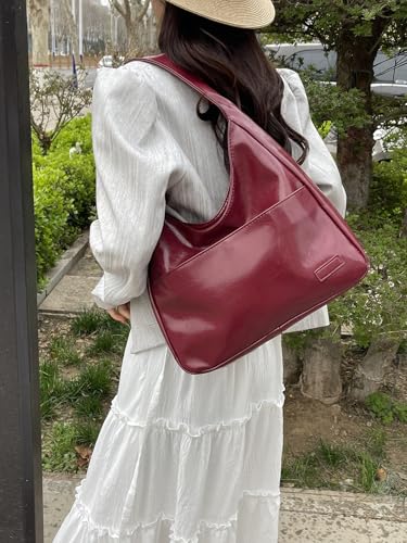 Tote Bags for Women Large Vegan Faux Leather Hobo Purse Soft Casual Retro Shoulder Handbag Bag For Everyday Use3