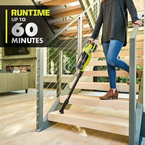 Ryobi Tools 18V One+ Hp Cordless Pet Stick Vac With Dual-Roller Bar thumb #3
