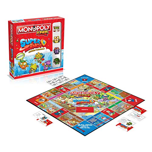 Winning Moves Jeu de société Monopoly Junior Superzings 2020 - Version Espagnol WM00480-SPA-6 Multicolore – Image 3