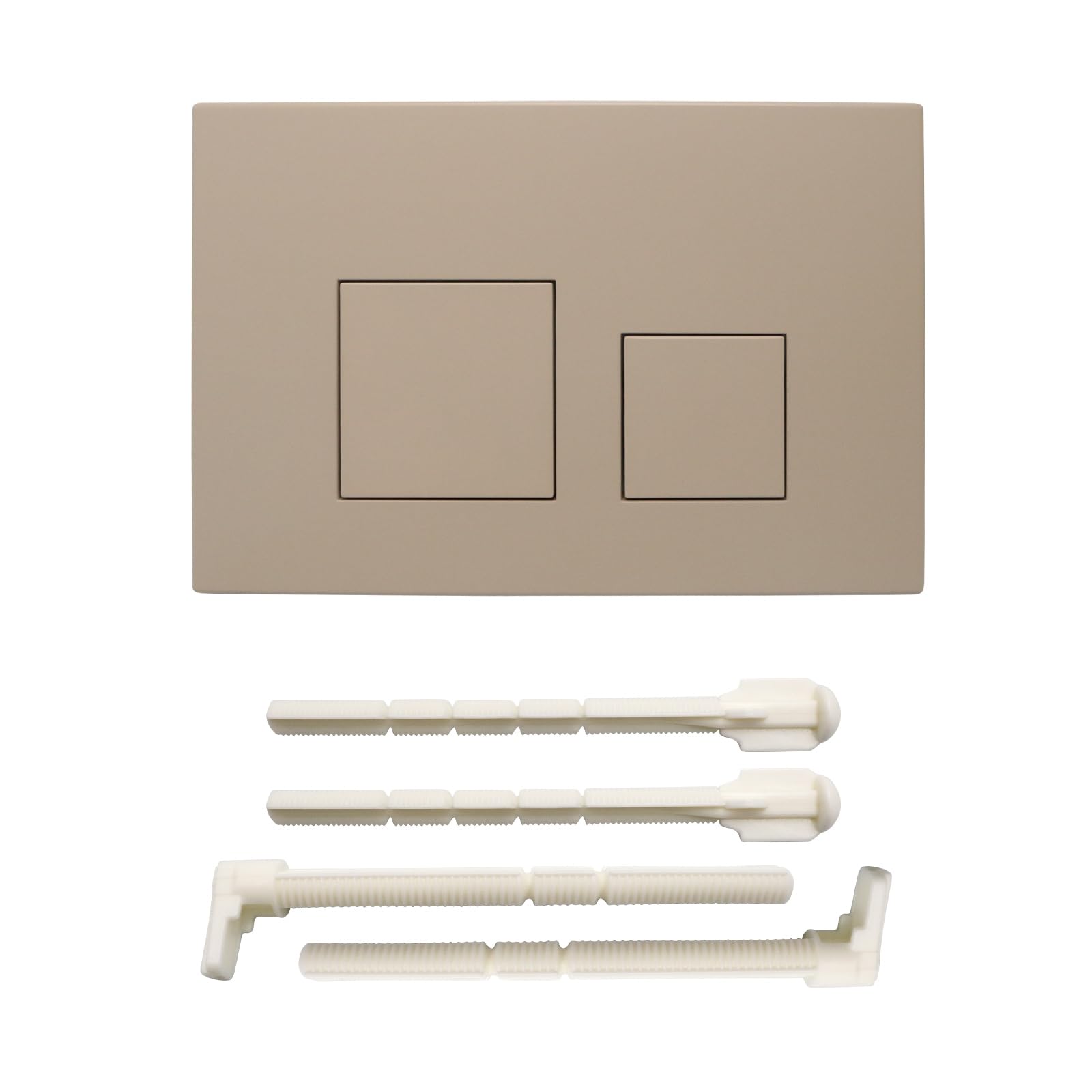 ACESOME Placca di comando per WC Compatibile con Geberit sigma01 sigma10 sigma20 sigma21 sigma30 sigma50 sigma60 Placca di comando in plastica per sciacquone a 2 modalità (Khaki)