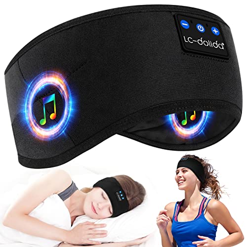 Auriculares de dormir Bluetooth, para dormir, auriculares deportivos para dormir, diadema con altavoz estéreo HD, regalos para padre, hombres y mujeres Cover