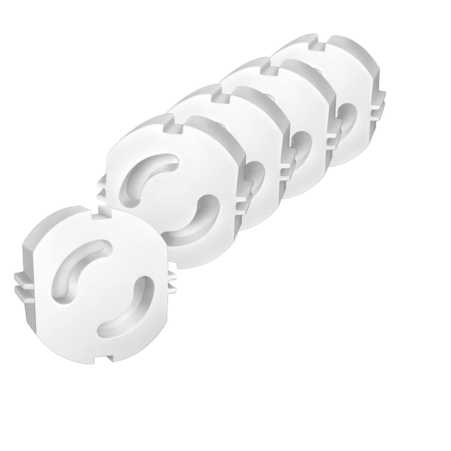 Norjews Kindersicherung für Steckdose [20 Stück] - Steckdosenschutz Steckbar, Steckdosen Kindersicherung, Steckdosensicherung für Baby und Kinder - Weiß