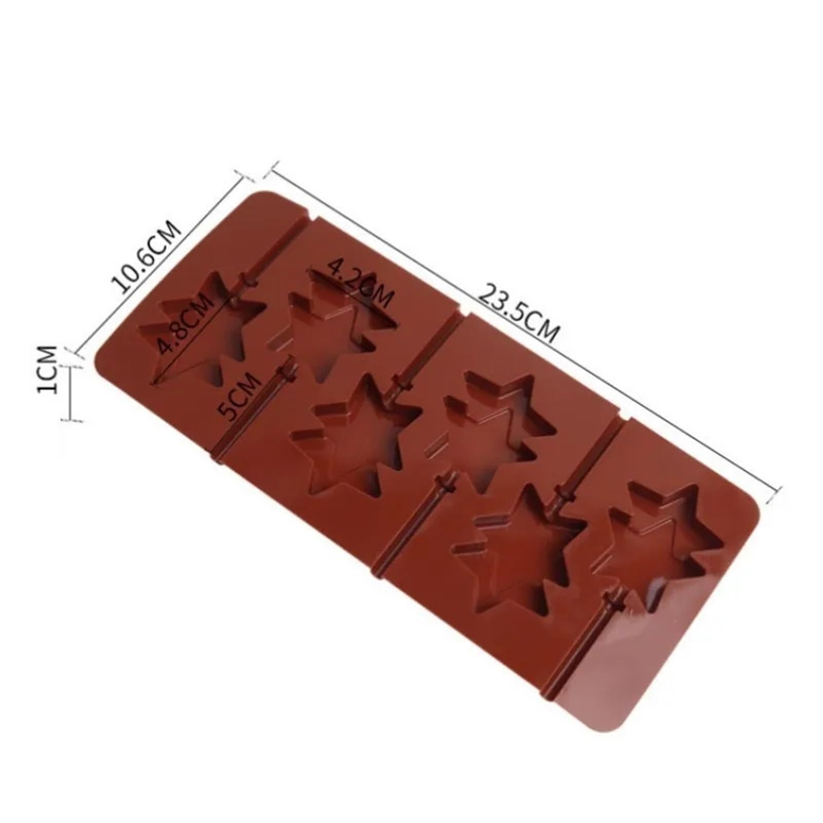 7 pezzi di stampo in silicone rotondo a forma fiore carino for lecca-lecca, caramelle, cioccolato, sapone, teglia Per La Produzione Del Cioccolato