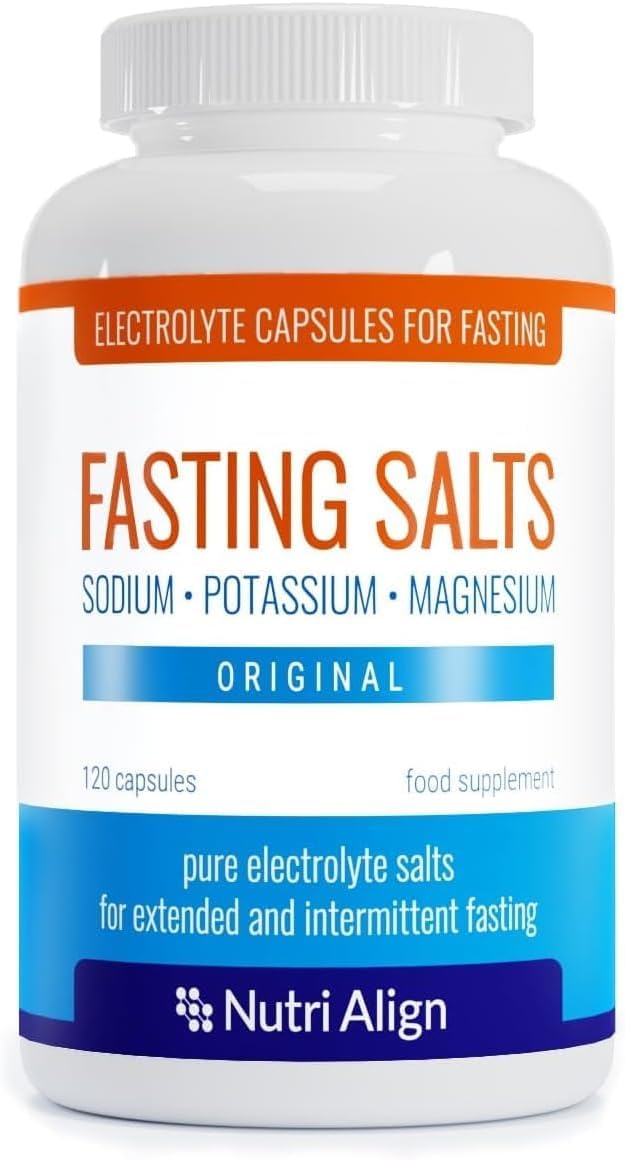 Nutri-Align Fasting Salts Electrolytes, 120 Capsules | Sodium Potassium Magne...