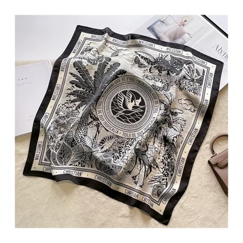 70cm Satin Square Silk Scarf for Women Hand Neckerchief Wrist Hijab Wraps Lady Shawl Ribbon Bandana2