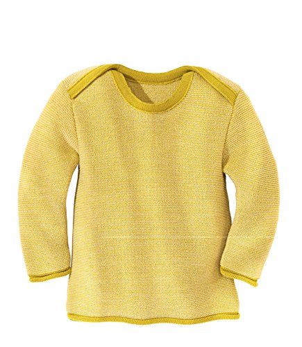 Preisvergleich Produktbild Disana Melange Babypullover aus Merinowolle curry / natur Gr. 86 / 92
