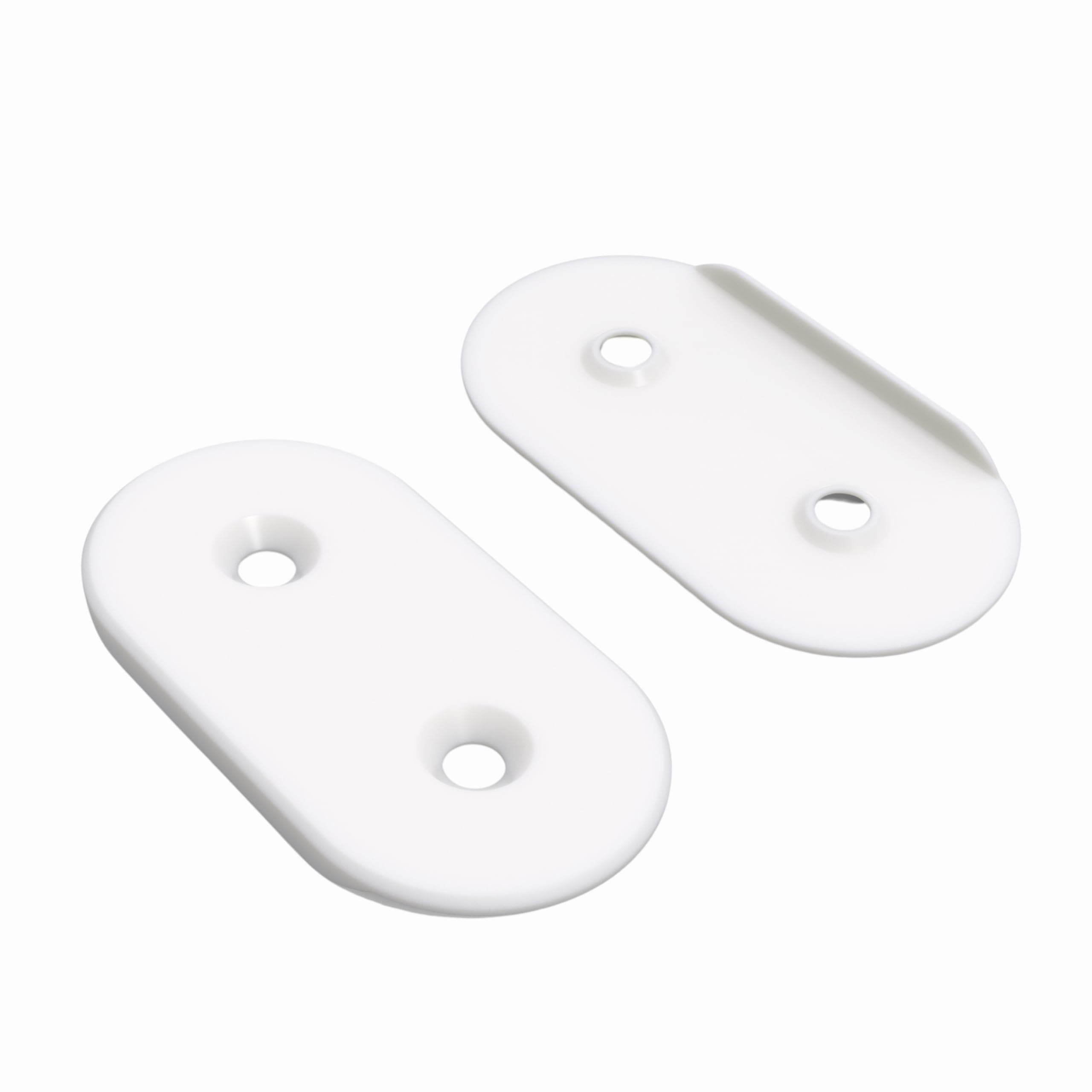 Sintrix Fab White Connectors Compatible With Ikea Kallax Shelf - Connecting Element For 2 Or 4 Kallax Shelves - Sturdy Connection, High Quality Design, Assorted Colours, Set Of 2 (White)