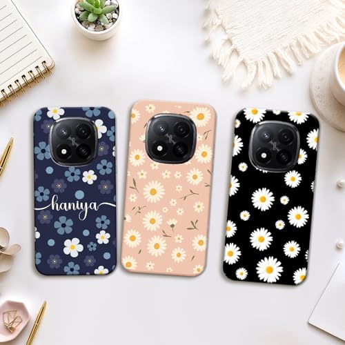 Image of COLORflow Back Cover Compatible with Redmi Note 14 Pro Plus | Daisy Garden Customized Back Cover Compatible with Redmi Note 14 Pro Plus