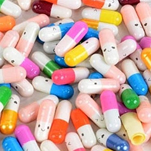 Nikgic Love Pills Capsule Mini Message Bottles Letters Capsule Wishing Bottles for Love Friendship