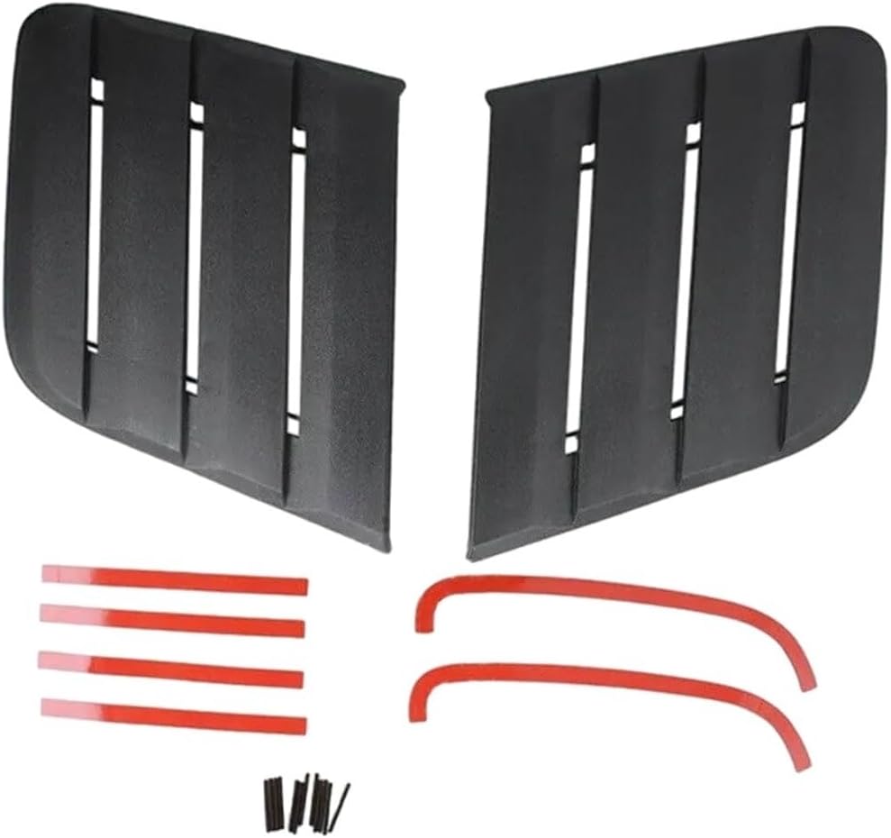 Car Front Hood Vent Air Intake Cover Heat Extractors Trim Sticker Compatible For Ford Mustang GT & Ecoboost 2018-2021#422083