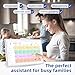 21.5 Inch Digital Calendar, Electronic Chore Chart, Smart Weekly and Monthly Planner 1920 * 1080P IPS Touchscreen Wall and Desk Calendar for Family Schedules, White