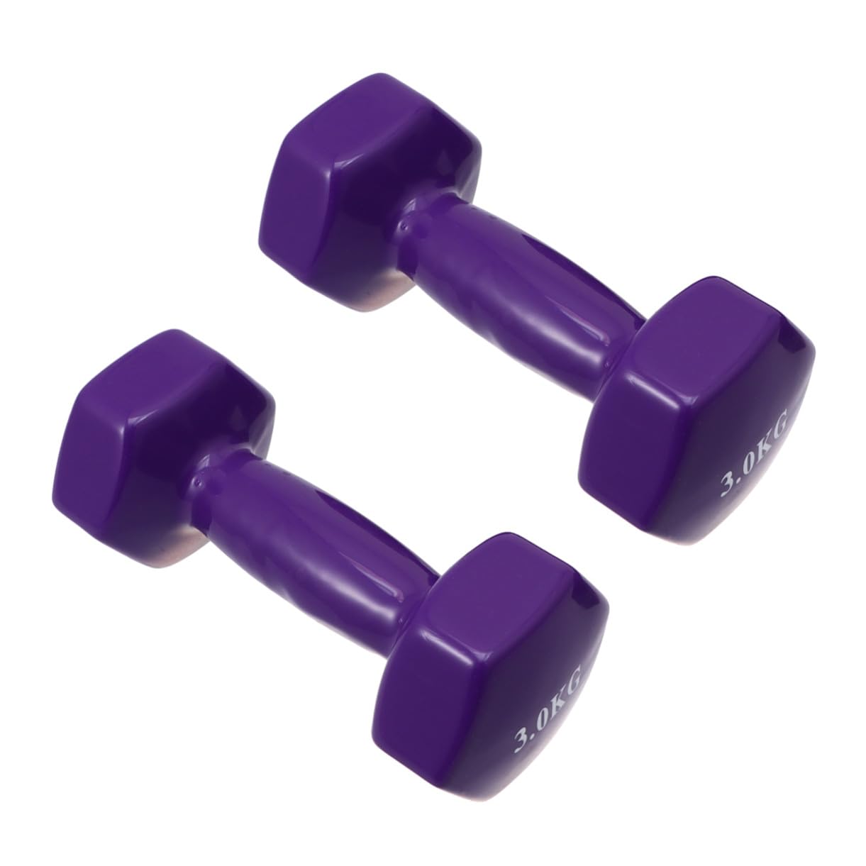 Non-slip Plastic Dipping Cast Iron Dumbbells 3kg Each 6kg Set Hand Weights Gym Equipment Fitness Dumbbell for Men