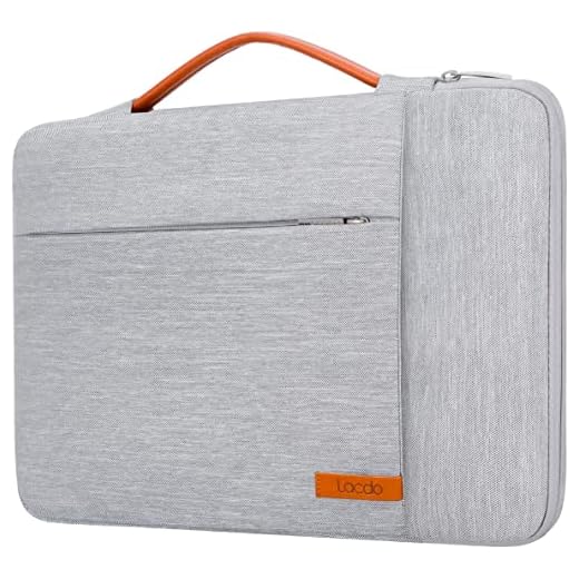 Lacdo 360° Protective Laptop Sleeve Case for 13 inch New MacBook Pro A2338 M1 A2251 A2289 A2159 A1989 A1706 A1708 | 13 inch New MacBook Air A2337 M1 A2179 A1932 | 12.9" New iPad Pro Computer Bag, Gray