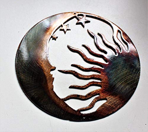 The Moon, the Sun and the Stars Metal Wall Art