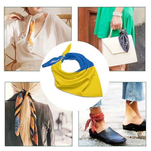 Scarf Neck Scarves Kerchief Neckerchief Headband for Wome4