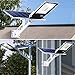 Szyoumy Solar Street Lights Outdoor Dusk to Dawn with Pole 300 LED Area of 100 Square Meters 6000 mA Motion Sensor Solar Panel Light for Gardens Sports Courts stadiums Streets Waterproof 200W