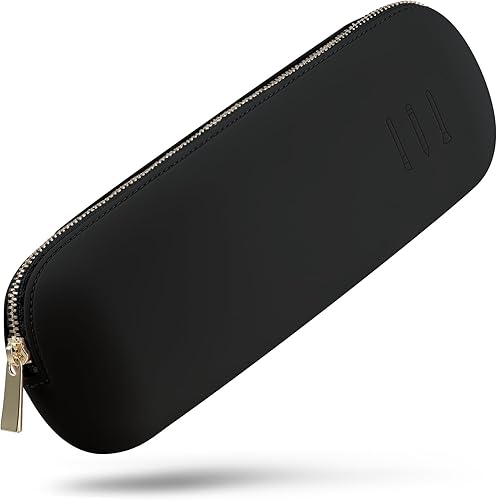 FERYES Soporte de cepillo de maquillaje de viaje, bolsa de bolsa de cremallera de cepillos cosméticos de silicona, organizador de herramientas de