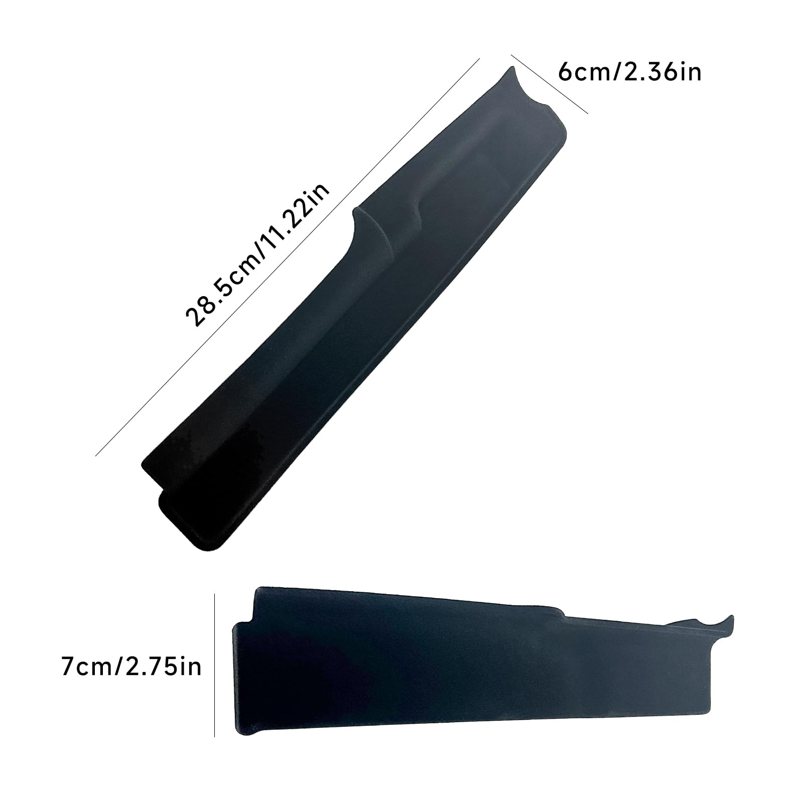 Autotür-Aufbewahrungsbox für MINI Cooper R55 R56 R57 R58 R59, Original-Fahrzeugdaten-Modellierung Beflocktes ABS-Organizer-Tablett (2 Stück), Erweitert Innenraumstauraum ohne Türfunktion zu blockieren