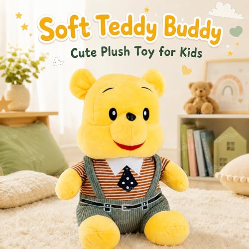 Image of Zest 4 Toyz Soft Toys for Kids (28 Cm) | Cute Stuffed Animal Plush Toy | Baby Toys | Cuddly Honey Teddy Bear for Kids | Cute Bear Soft Toy | Birthday Gift for Boys & Girls