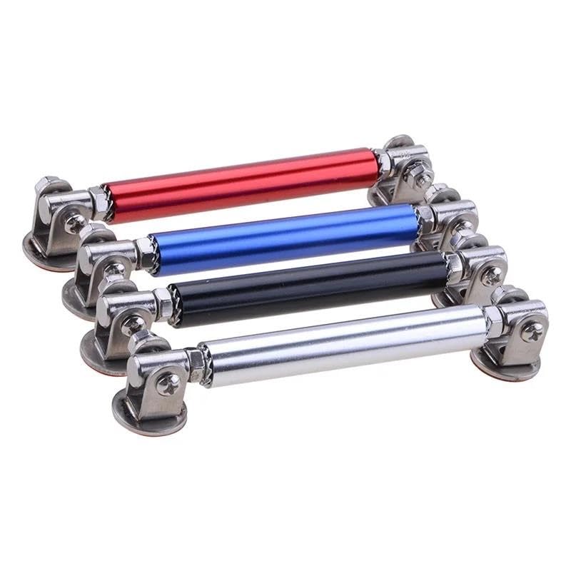 2-Piece Adjustable Front Bumper Lip Splitter Strut Rods – Blue Aluminum & Stainless Steel Tie Bars (Universal)