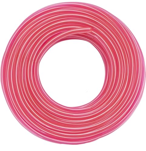 Image of LUVBATH 5 Meter Heavy Duty PVC Garden Hose Pipe 0.75 Inch | Flexible & Lightweight Water Pipe for Gardening, Car Washing, Floor & Balcony Cleaning | Durable Leak Resistant Water Hose (16.4 Feet, Pink)
