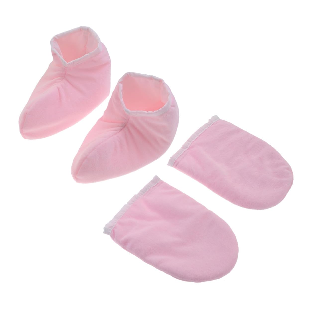 Mikinona Bath Gloves Paraffin Wax Mitts for Hand Foot Insulated Mitts Cloth Polyester Liner Pink