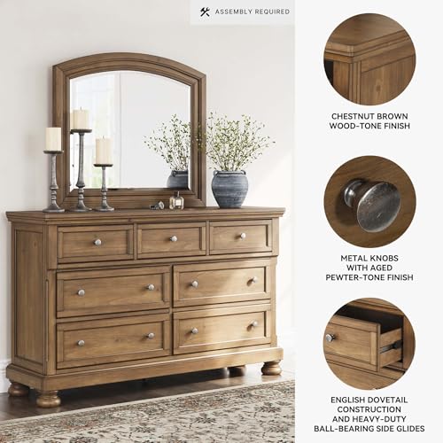 Image of Signature Design by Ashley Wide 7-Drawer Dresser with Mirror
