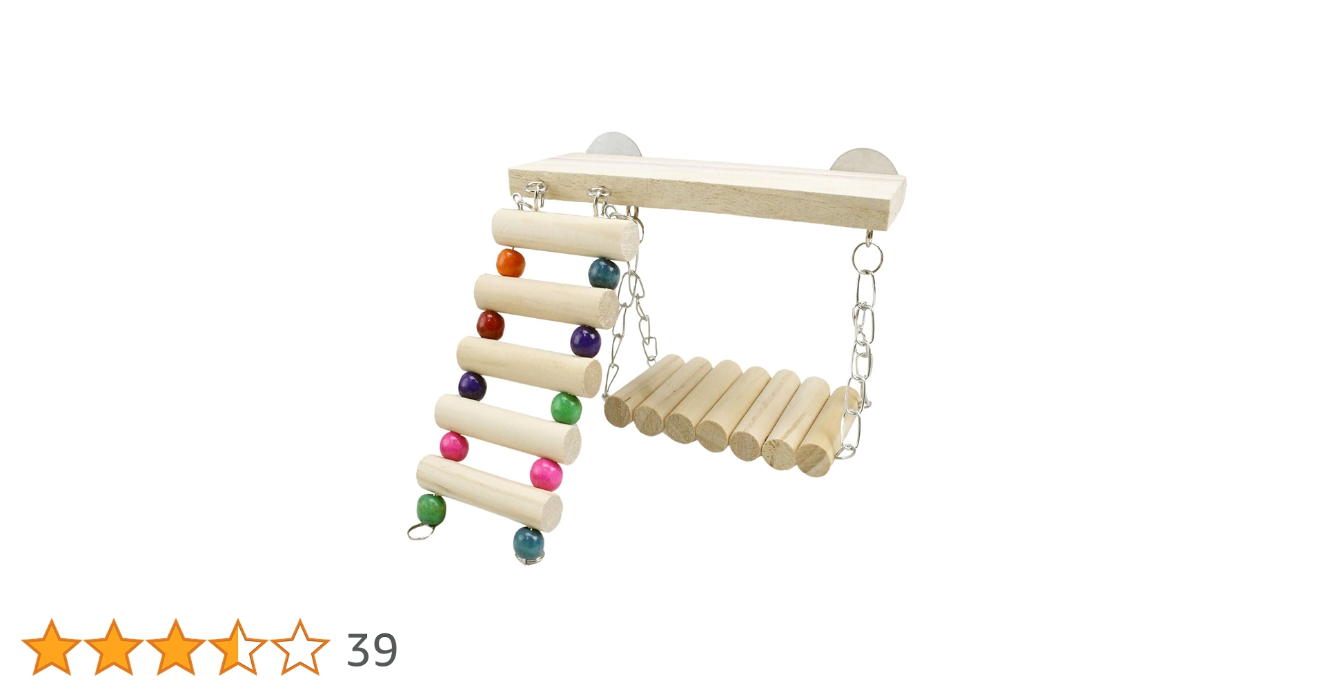 木製鳥止まり木 カラフルビーズ付き Amazon | インコ おもちゃ鳥 おもちゃ鳥の止まり木 インコ