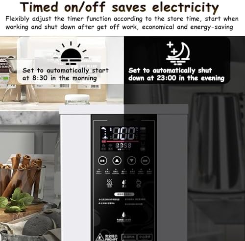 Instant Hot Water Boiler with Automatic Dispenser | Fast Heating, Energy-Saving Commercial Solution for Restaurants, Offices, Catering | Silver Finish