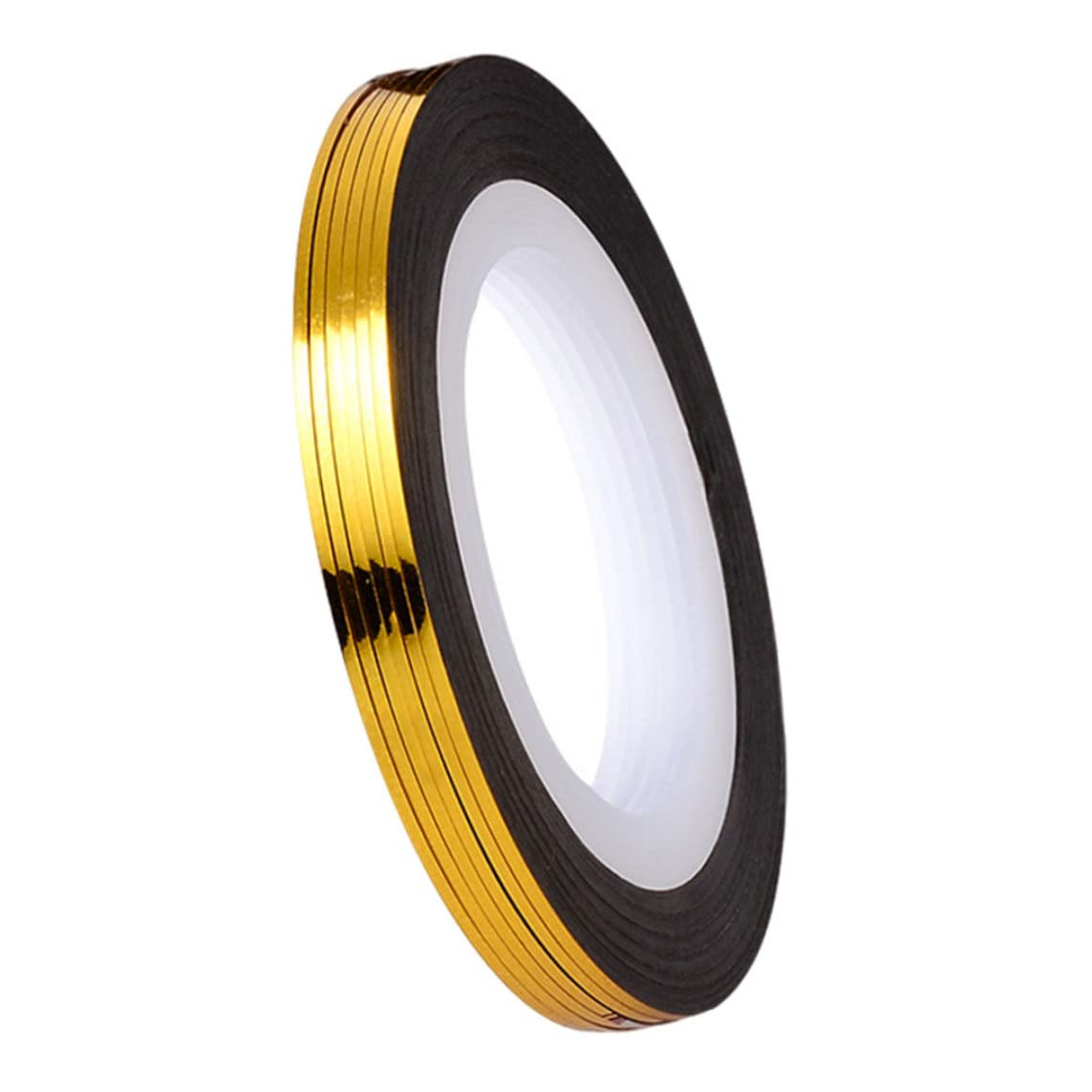 Ruban à rayures doré pour ongles, autocollants adhésifs pour ligne de décoration d'art d'ongle, bandes précises pour manucure de salon professionnel, facile à appliquer
