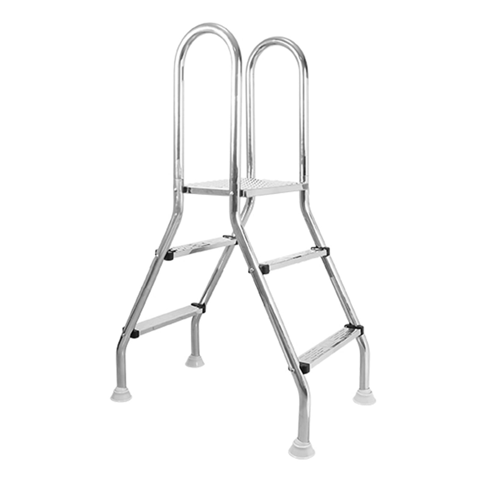 Above Ground Pool Ladder Swimming Handrail,Mobile Load Up to 250kg,Entrance and Exit Suitable for Indoor Outdoor Water Park