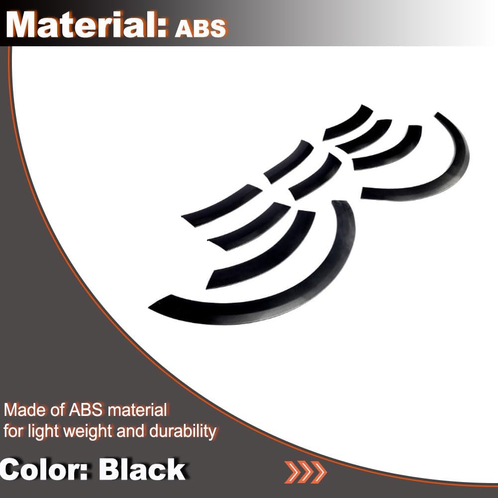 MCARCAR KIT Black Wheel Arch Flares for Audi Q5 Standard SUV 2009-2016 ABS Mouding Fender Cover Trims Factory Outlet (Not for Sline)