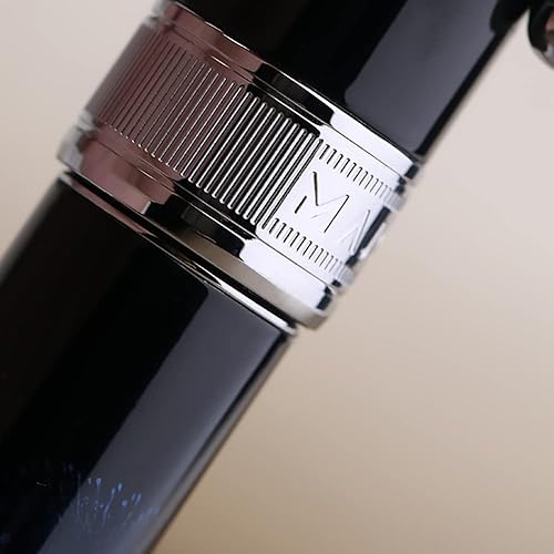 Miniatura 7 de erofa Majohn T5 - Pluma estilográfica de pistón azul fuegos artificiales de punta fina, gran capacidad de tinta con caja