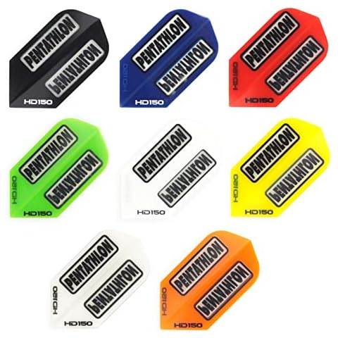 Pentathlon 10 Stück Fünfkampf HD150- Dart Flights: Slim 150 Mikron Dick: 10 Sets Cover