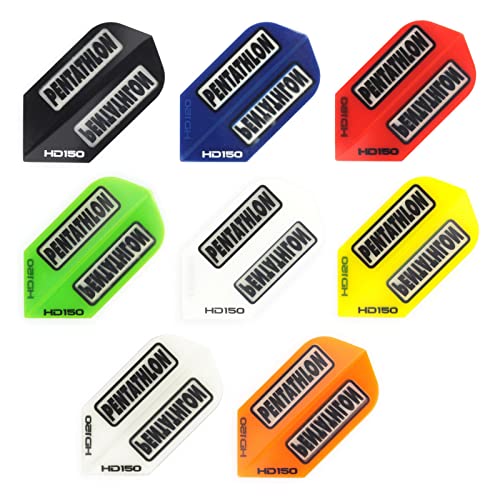 10 Pack of PENTATHLON HD150 Dart Flights: Slim 150 MICRONS Thick: 10 Sets