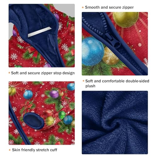 Christmas Elements Kids Polar Fleece Lined Winter Coat, Winter Jacket for Boys with Hooded 3T3