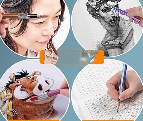 Extensores metálicos para lápices, 6 piezas, 4 pulgadas miniatura 5