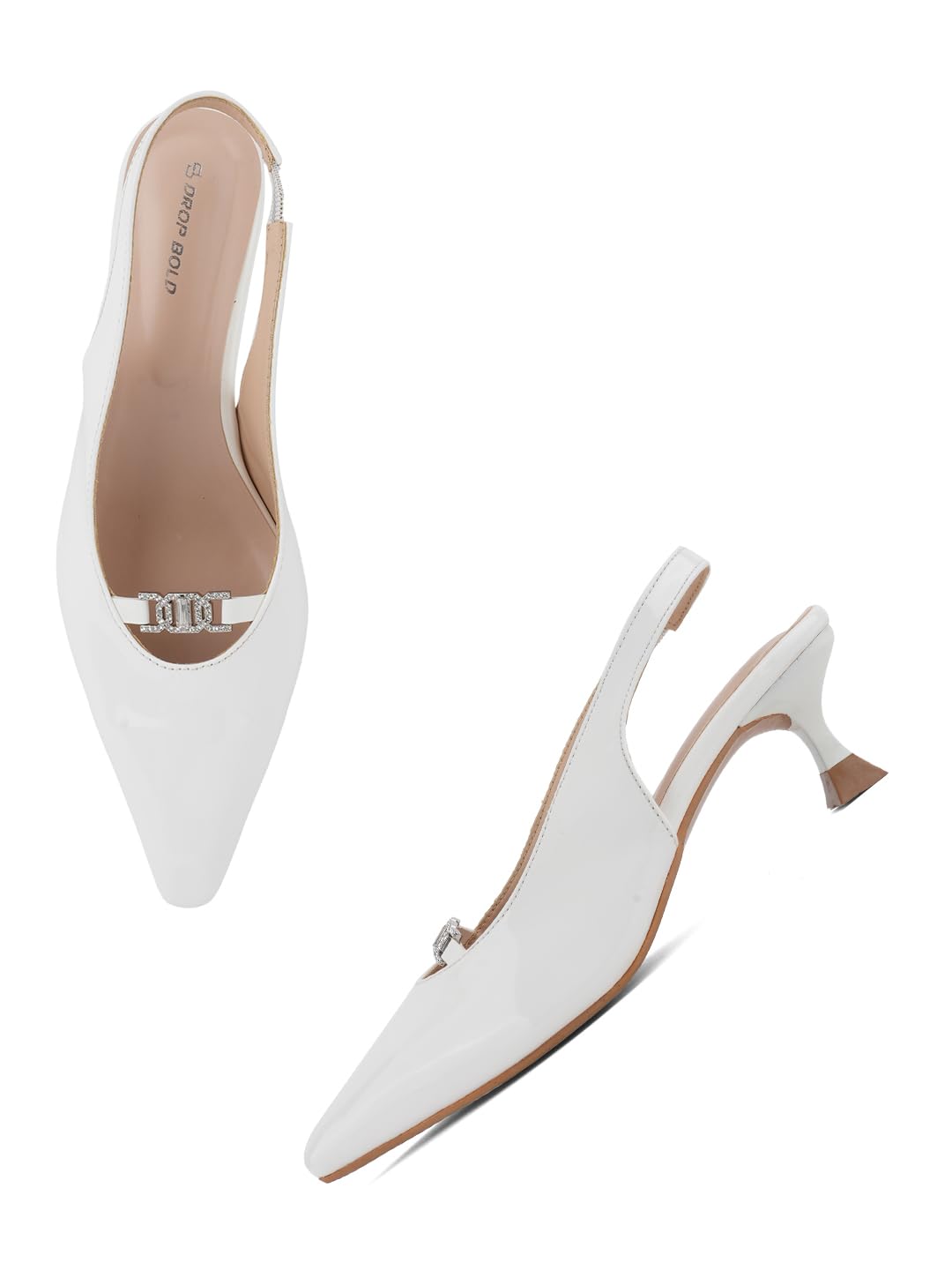 Elegant Slingback Heels with Stylish Front Buckle-image-45