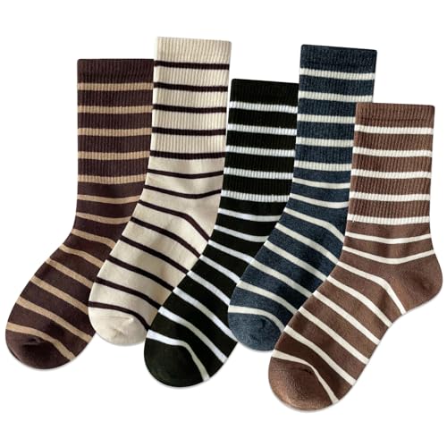Image of IIG 5 Pairs Womens Novelty Cute Crew Socks Colorful Funny Ankle Socks Gifts for Womens Socks