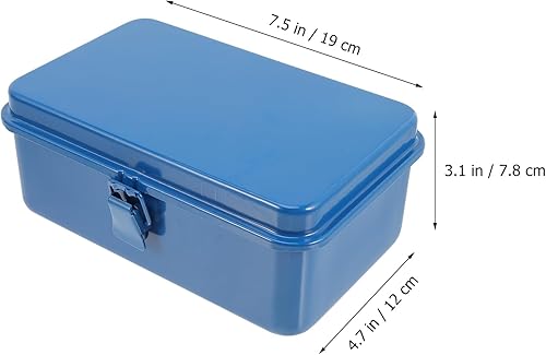 Miniatura 3 de DOITOOL Caja de almacenamiento de herramientas, caja de almacenamiento de herramientas portátil, caja de herramientas de hierro, pequeña caja de